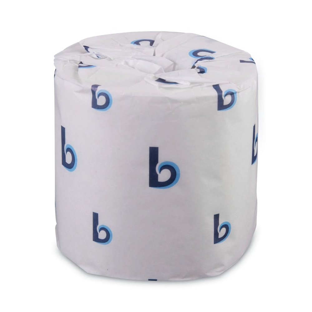 Boardwalk Two-Ply Toilet Tissue, Standard, Septic Safe, White, 4 x 3, 500 Sheets